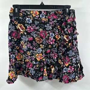Wild Fable Floral Ruffled Skirt